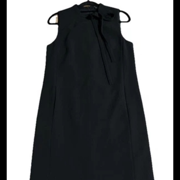 Theory 'Espere' Tie Neck Admiral Crepe Shift Dress Size 8 - Picture 1 of 3